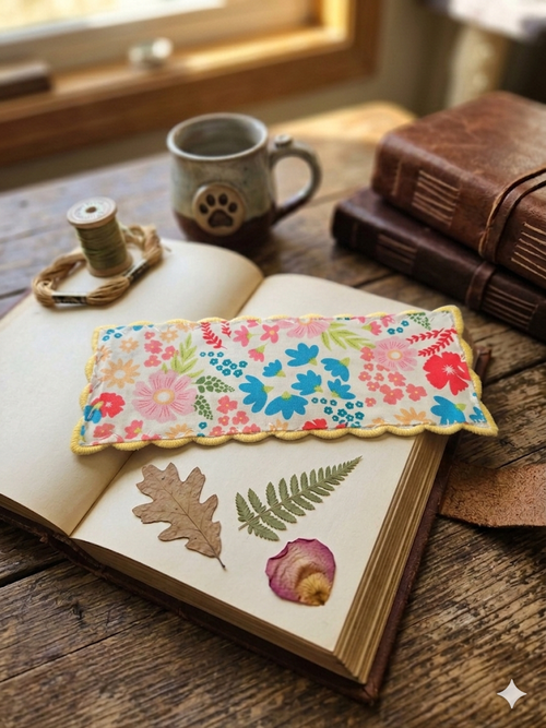 Hand Sewn Flowerpot Bookmark