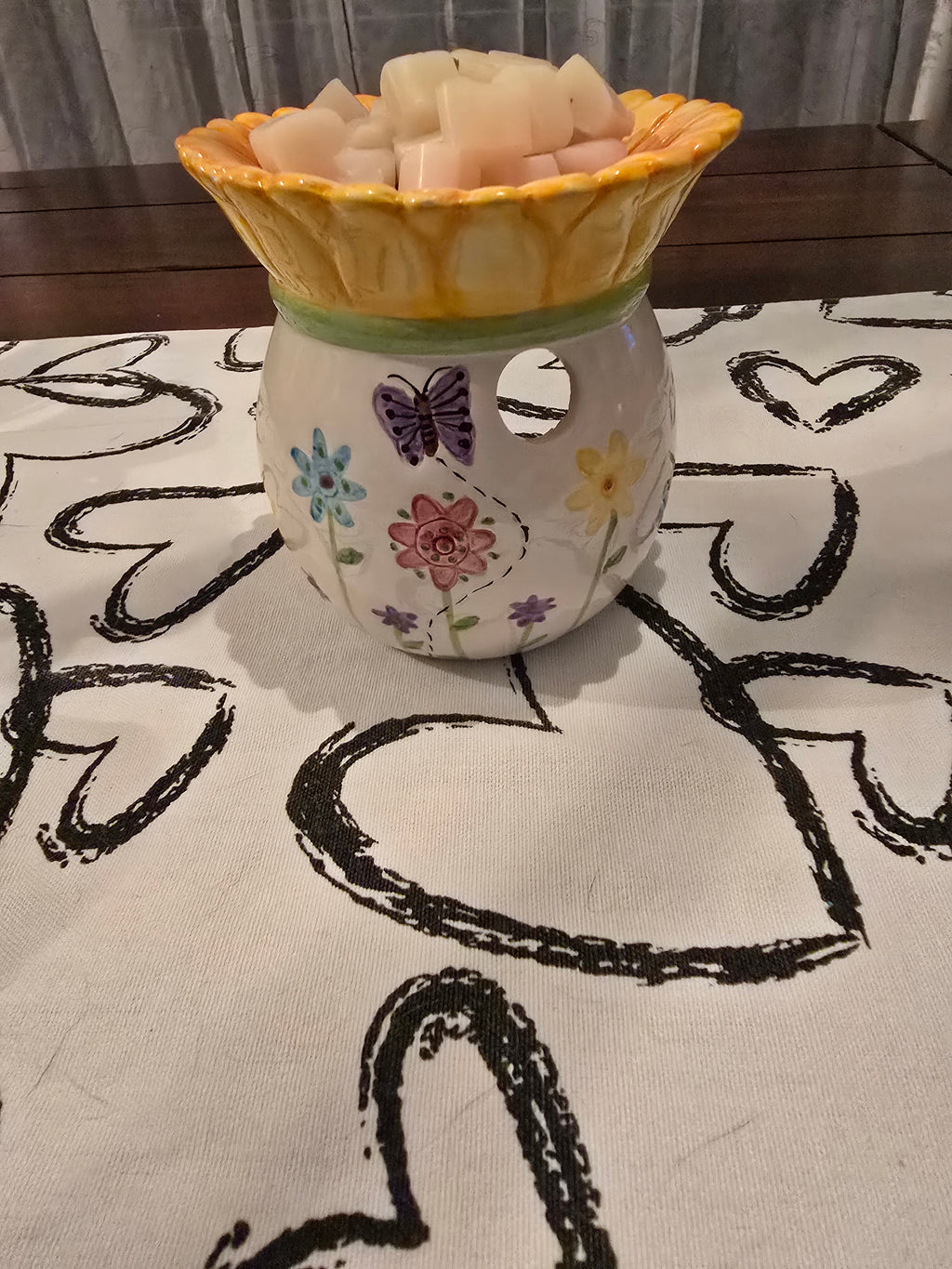 Wax Warmer with Flower Design Gift Set