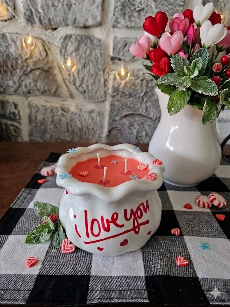 I Love You Valentine Candle