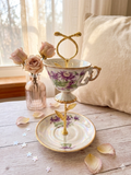 Vintage Teacup Tiered Jewely Holder