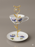 Colorado Columbine Tiered Teacup